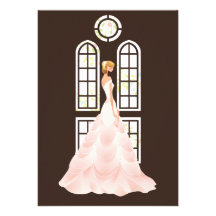 Invitación nupcial de la ducha de la novia elegant