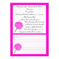 Invitación nupcial de la ducha de la receta - tarj invitaciones