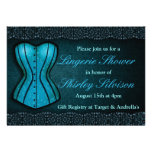 Invitación nupcial de la ducha de la ropa interior invitaciones