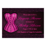 Invitación nupcial de la ducha de la ropa interior