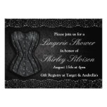 Invitación nupcial de la ducha de la ropa interior invitaciones