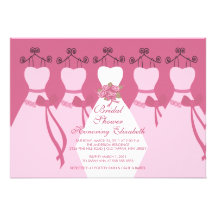 Invitación nupcial de la ducha de las damas de hon
