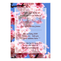 Invitación nupcial de la ducha de las flores de ce