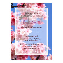 Invitación nupcial de la ducha de las flores de ce