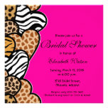 Invitación nupcial de la ducha de los corazones sa