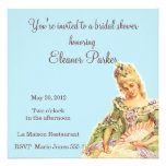 Invitación nupcial de la ducha de Marie Antonieta