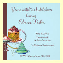 Invitación nupcial de la ducha de Marie Antonieta invitaciones