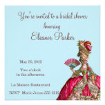 Invitación nupcial de la ducha de Marie Antonieta