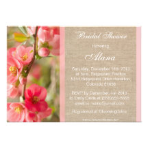 Invitación nupcial de la ducha del flor formal del