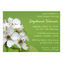 Invitación nupcial de la ducha del flor precioso d invitaciones