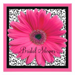 Invitación nupcial de la ducha del Gerbera del neg