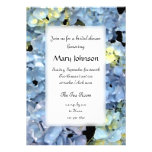 Invitación nupcial de la ducha del Hydrangea azul