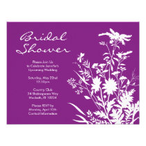 Invitación nupcial de la ducha del Wildflower invitaciones