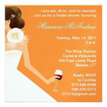 Invitación nupcial del vino