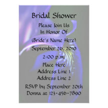 Invitación nupcial floral de la ducha del boda del