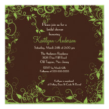 Invitación nupcial floral de moda de la ducha de B
