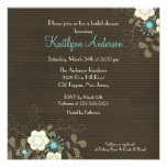 Invitación nupcial floral de moda de la ducha de B