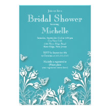 Invitación nupcial floral verde moderna de la duch