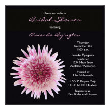 Invitación nupcial magnífica de la ducha - Gerbera