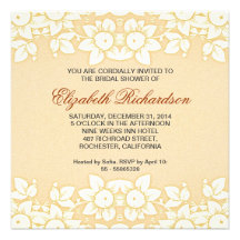 invitación nupcial ornamental hermosa de la ducha