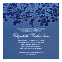 invitación nupcial ornamental hermosa de la ducha