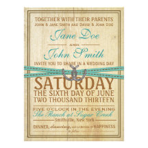 Invitación occidental y de madera del boda
