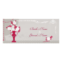 Invitación personalizada boda elegante floral