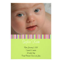 Invitación personalizada del nacimiento