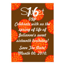 Invitación-Personalizar floral del dulce dieciséis