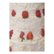 Invitación poner crema de las fresas