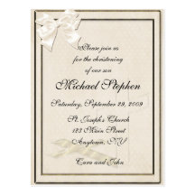 Invitación poner crema del bautizo tarjetas postales