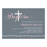 Invitación preciosa del bautismo de la frontera - 