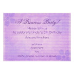 Invitación púrpura del cumpleaños del fiesta de la invitaciones