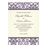 INVITACIÓN QUE SE CASA CON CLASE PÚRPURA DEL DAMAS