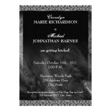 Invitación rara del boda del cuero y del motorista