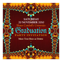 Invitación real de la graduación del fractal