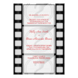 Invitación rectangular grande del cine