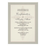 Invitación religiosa de la filigrana cruzada