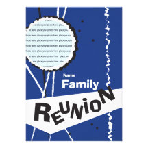 Invitación retra adaptable de la reunión de famili