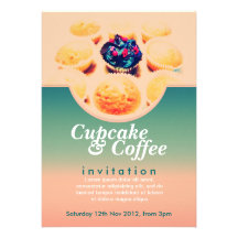 Invitación retra del café de las magdalenas