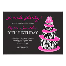 Invitación revuelta del cumpleaños de la torta de 