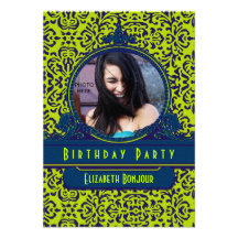 Invitación rococó SWEETSIXTEEN del ~ del PARTE MOV