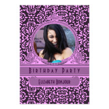 Invitación rococó SWEETSIXTEEN del ~ VI del PARTE 