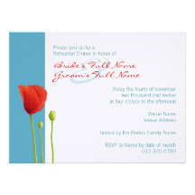 Invitación roja de la cena del ensayo de la aguama