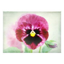 Invitación roja de la flor del pensamiento de Borg