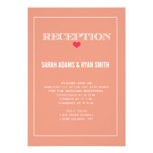 Invitación roja de la recepción nupcial del meloco