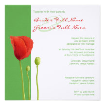 Invitación roja del boda de la manzana de la amapo