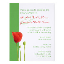 Invitación roja del compromiso de la manzana de la