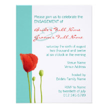 Invitación roja del compromiso del trullo de la am