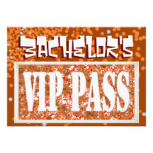Invitación roja del fiesta del vip del soltero